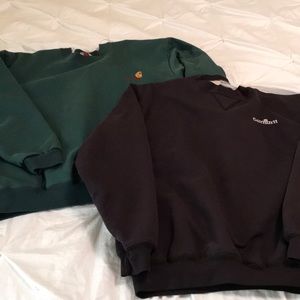 2 Carhartt Insulated Sweatshirts